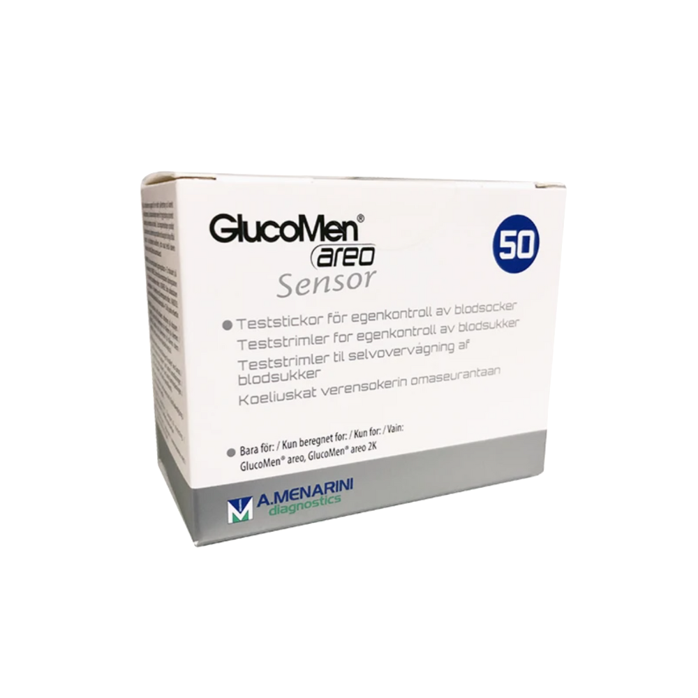 GlucoMen Areo Sensor teststrimler